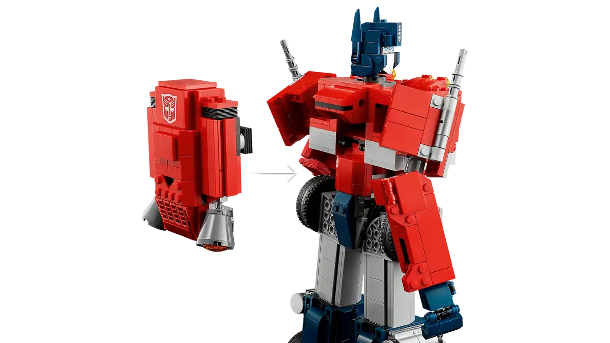 LEGO Icons Optimus Prime 10302 Transformers Figure Kit 2-in-1 Robot and Truck