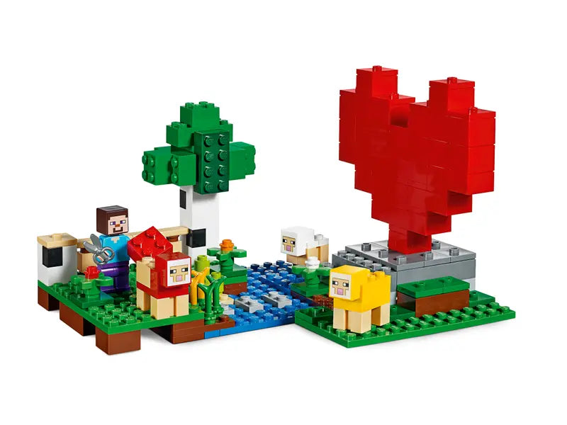LEGO Minecraft 21153 The Wool Farm Complete Building Kit Retired Set, 260 Pcs