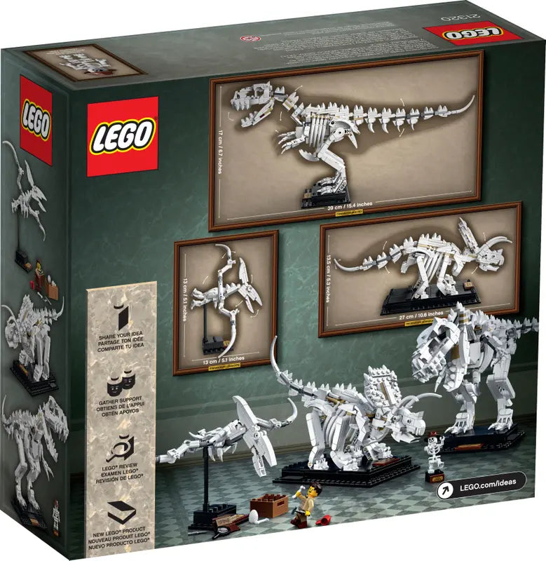 LEGO Ideas 21320 Dinosaur Fossils Collector's Model Building Toy Retired 910 Pcs