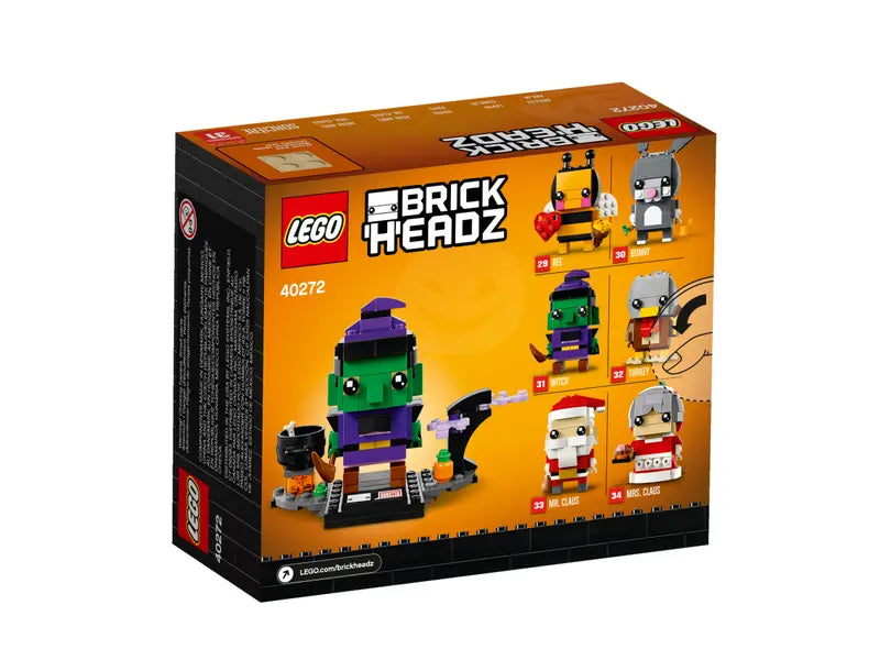 LEGO Brickheadz 40272 Seasonal 31 Halloween Witch Building Toy Retired - New
