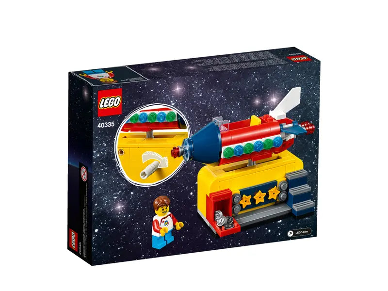 LEGO Ideas 40335 Retro Themed Space Rocket Ride Exclusive Gift, Retired 154 Pcs