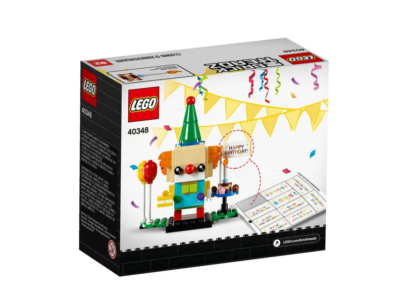 LEGO BrickHeadz 40348 Exclusive Birthday Clown Retired Building Kit New, 150 Pcs