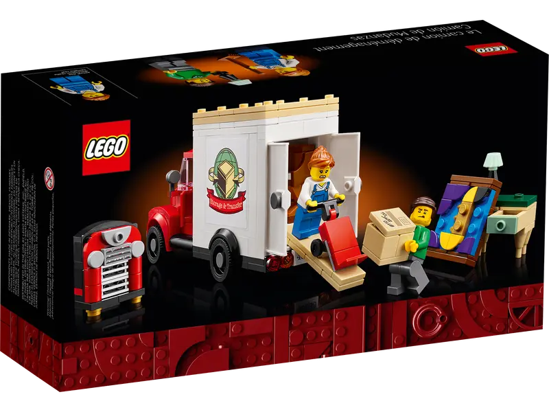 LEGO Icons 40586 Moving Truck For Storage and Transfer New Building Set, 301 Pcs