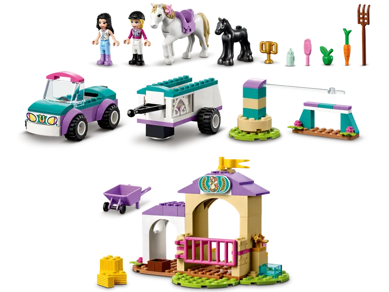 LEGO Friends 41441 Horse Training and Trailer Ranch Construction Building Kit