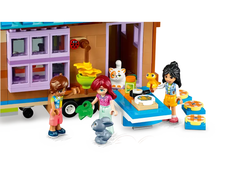 LEGO Friends 41735 Mobile Tiny Forest Camping Dollhouse, Creative Gift For Kids