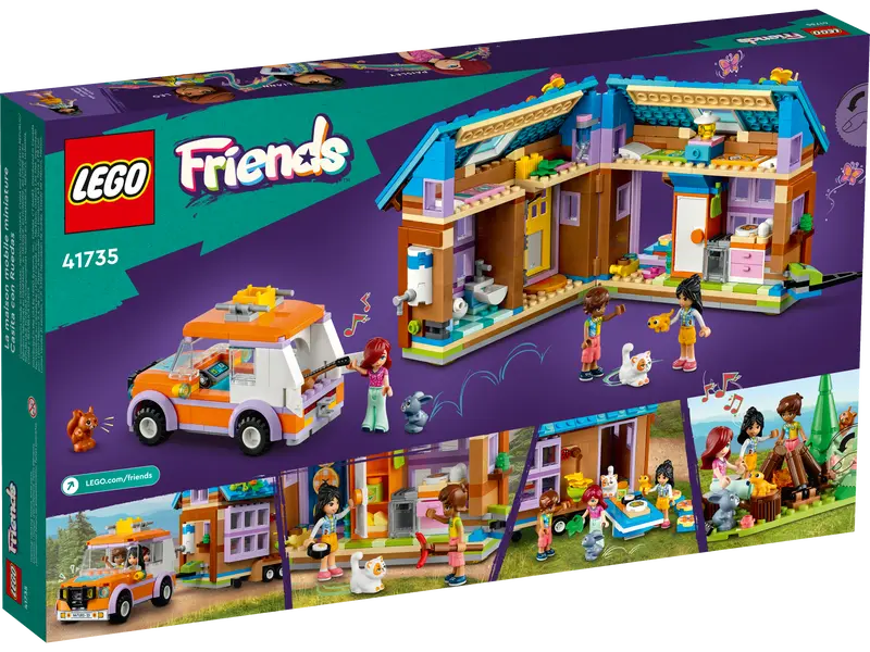LEGO Friends 41735 Mobile Tiny Forest Camping Dollhouse, Creative Gift For Kids