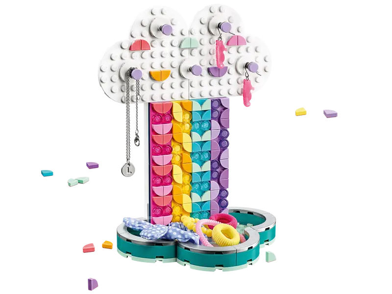 LEGO Dots 41905 Rainbow Jewelry Stand DIY Craft Decorations Kit Retired, 213 Pcs