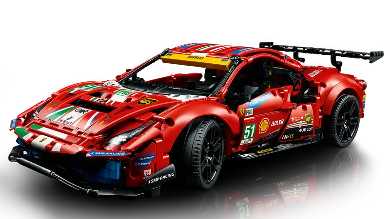 LEGO Technic 42125 Ferrari 488 GTE “AF Corse #51” Champion GT Series Sports Car