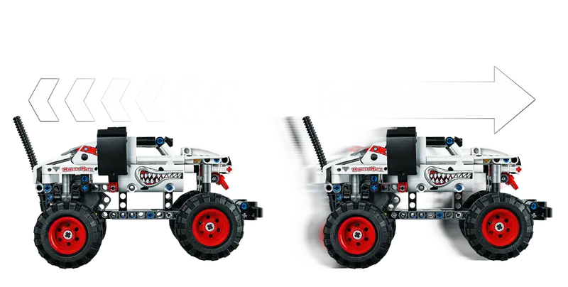 LEGO Technic 42150 Monster Jam Monster Mutt Dalmatian 2in1 Pull Back Truck, NISB