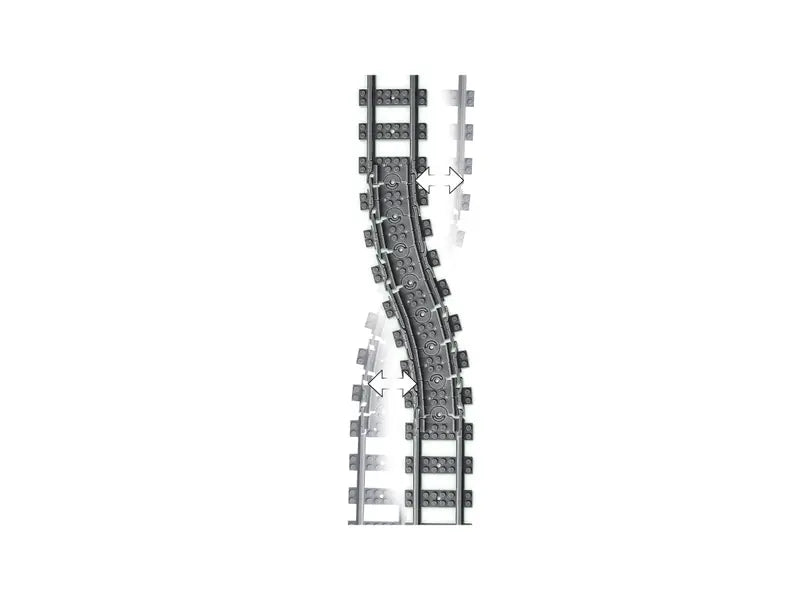 LEGO City 60205 Tracks Extension Accessory Set Building Toy for Kids 20 Pcs, New