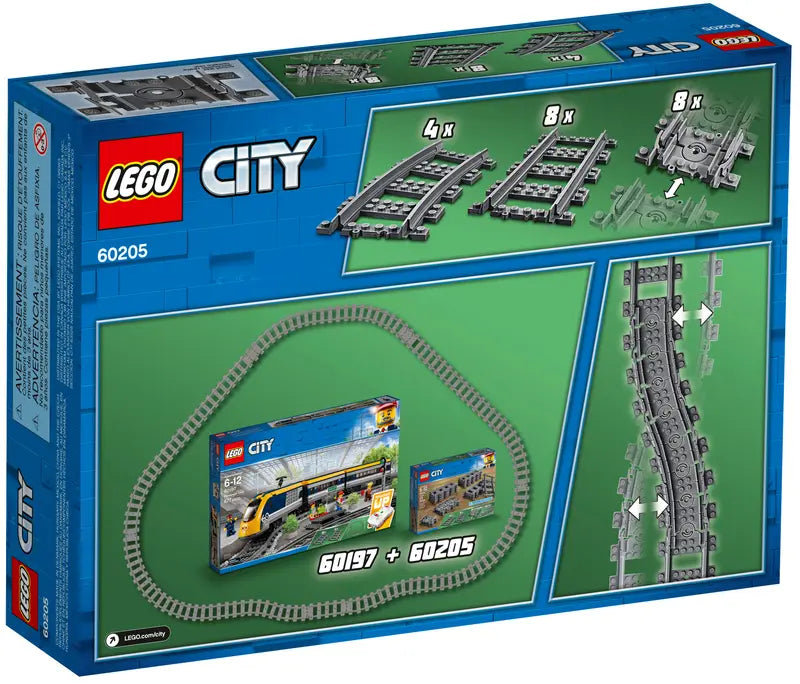 LEGO City 60205 Tracks Extension Accessory Set Building Toy for Kids 20 Pcs, New