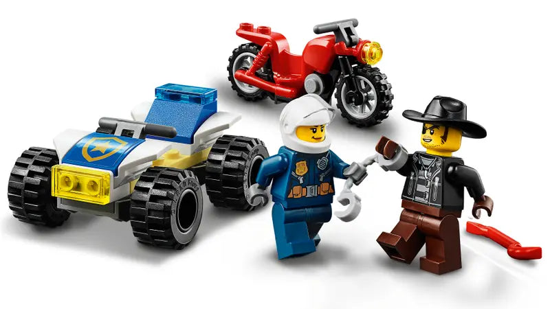 LEGO City 60243 Police Helicopter Chase Playset Building Kit Retired New 212 Pcs
