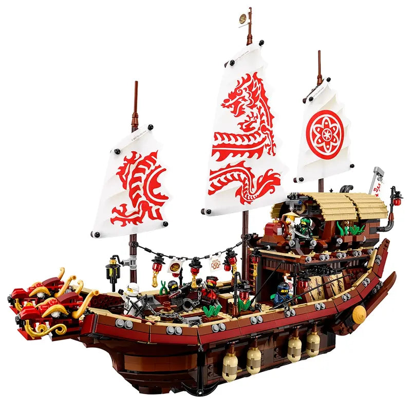 LEGO The Ninjago Movie 70618 Destiny's Bounty Building Toy Kit Retired, 2295 Pcs