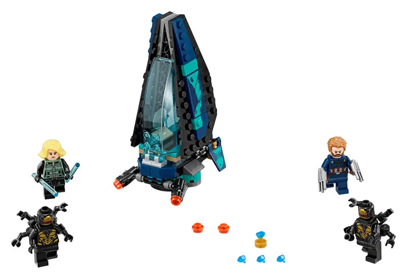 LEGO Marvel Super Heroes 76101 Outrider Dropship Attack Building Toy Retired New
