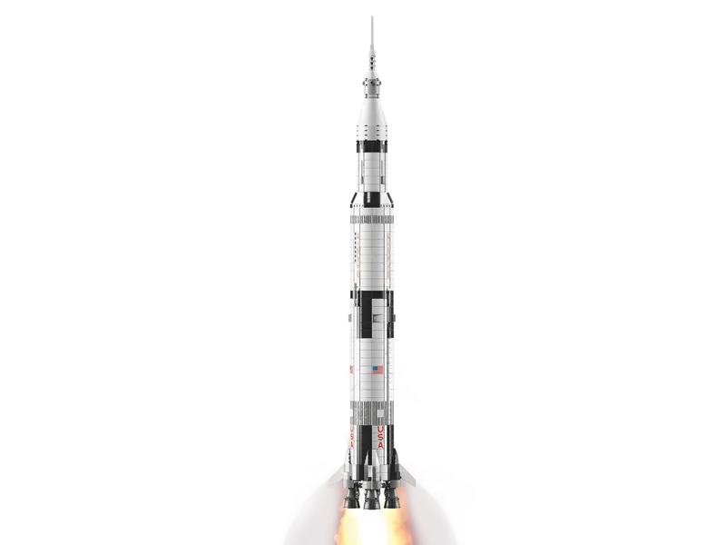 LEGO Ideas 21309 NASA Apollo Saturn V Model Rocket Science Building Kit 1969 Pcs