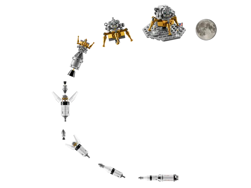 LEGO Ideas 21309 NASA Apollo Saturn V Model Rocket Science Building Kit 1969 Pcs