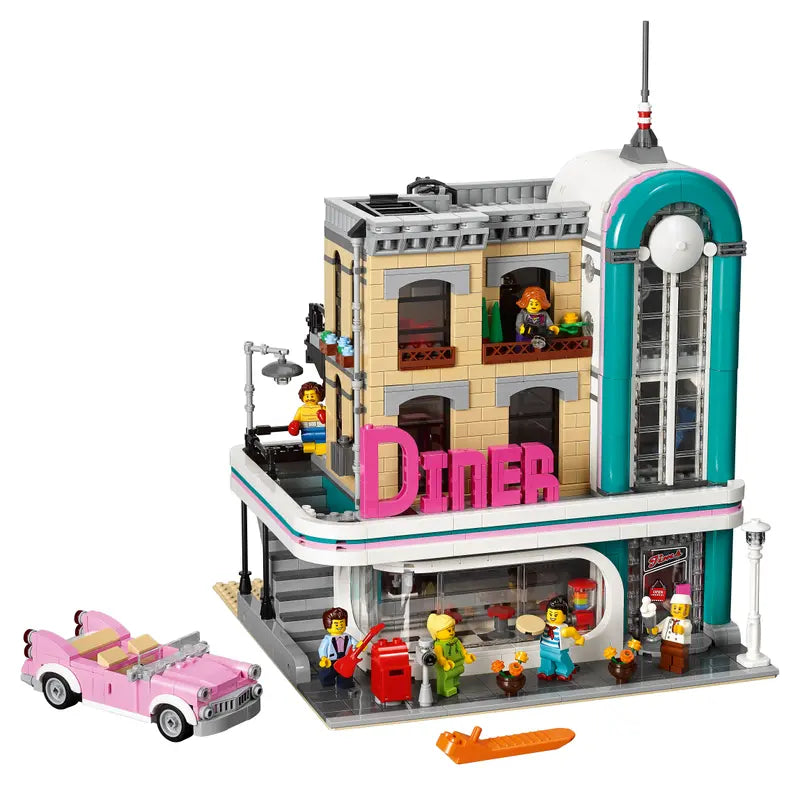 LEGO Creator Expert 10260 Downtown Diner Building Kit for Adults 2480 Pcs