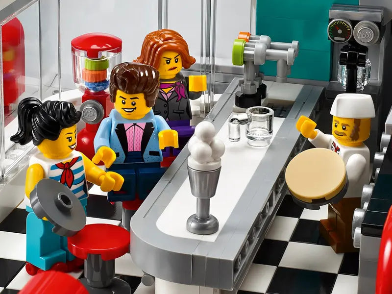 LEGO Creator Expert 10260 Downtown Diner Building Kit for Adults 2480 Pcs