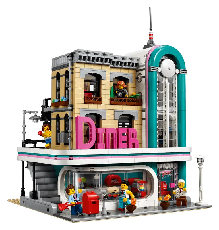 LEGO Creator Expert 10260 Downtown Diner Building Kit for Adults 2480 Pcs