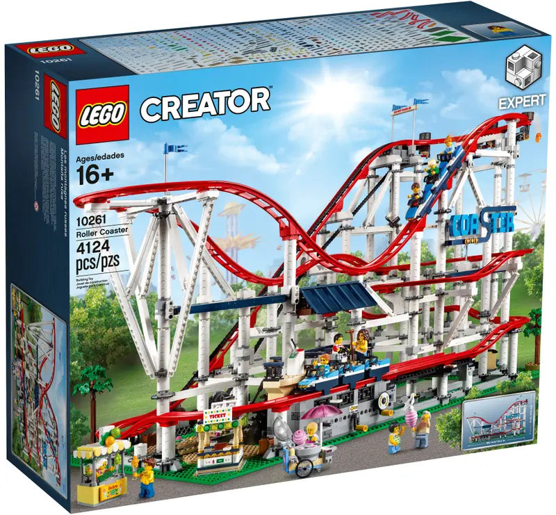 LEGO Creator Expert Roller Coaster 10261 Ultimate Building Kit Retired, 4124 Pcs