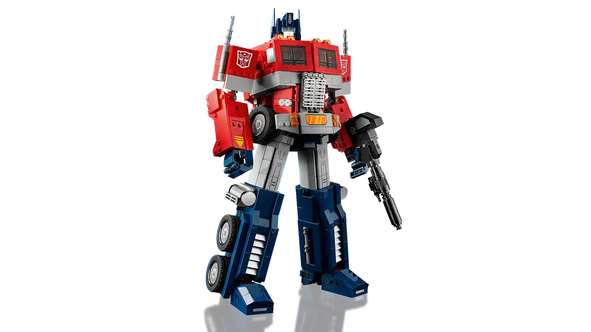 LEGO Icons Optimus Prime 10302 Transformers Figure Kit 2-in-1 Robot and Truck