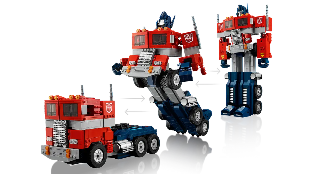 LEGO Icons Optimus Prime 10302 Transformers Figure Kit 2-in-1 Robot and Truck