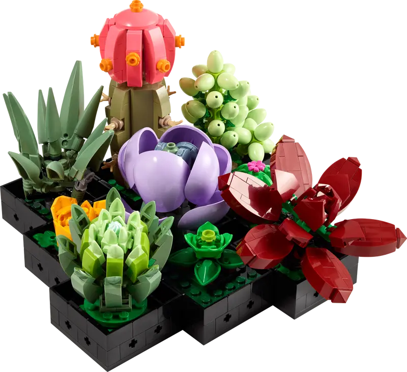 LEGO 10309 Botanical Collection Succulents Plants Gift Set For Adults - 771 Pcs