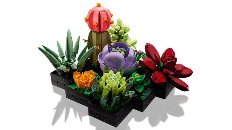 LEGO 10309 Botanical Collection Succulents Plants Gift Set For Adults - 771 Pcs
