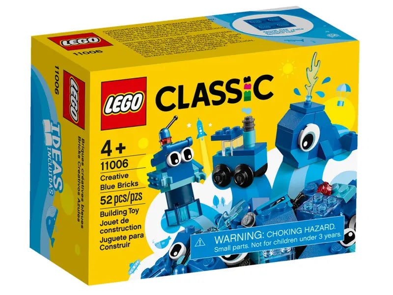 LEGO 11006 Classic Creative Blue Bricks Building Toy Starter Set For Kids 52 Pcs