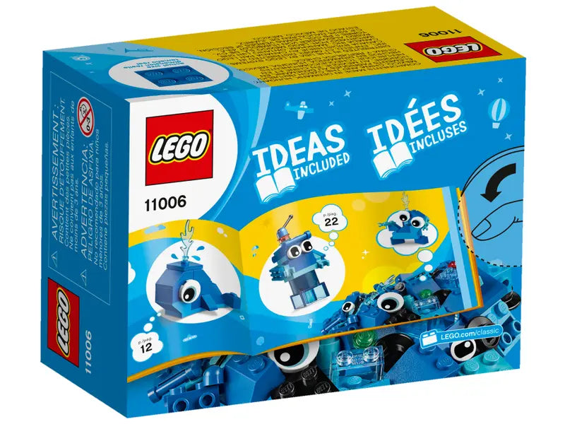 LEGO 11006 Classic Creative Blue Bricks Building Toy Starter Set For Kids 52 Pcs