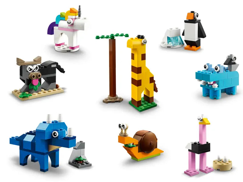 LEGO Classic 11011 Bricks and Animals New Factory Sealed Building Set, 1500 Pcs