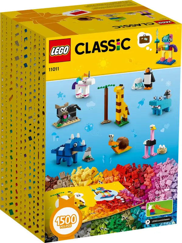 LEGO Classic 11011 Bricks and Animals New Factory Sealed Building Set, 1500 Pcs