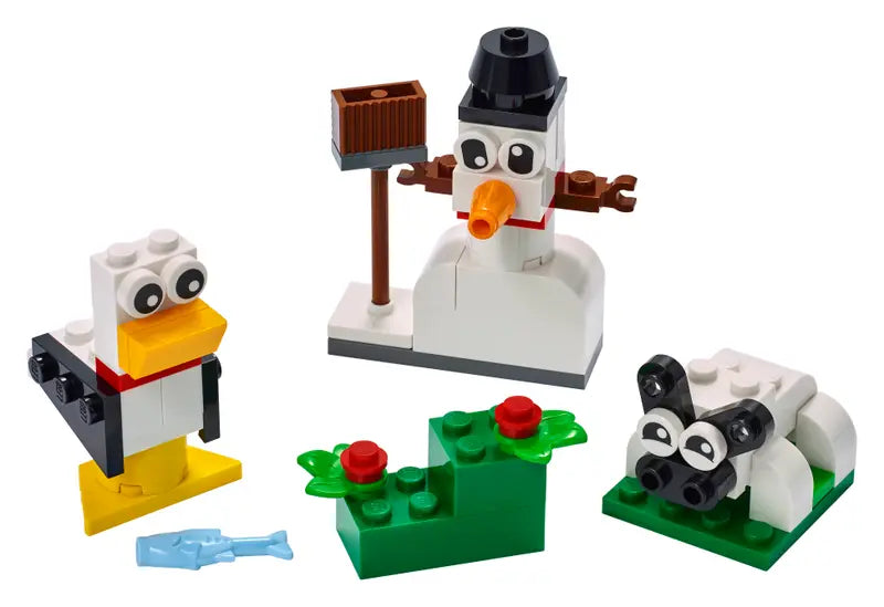 LEGO 11012 Classic Creative White Bricks Building Toy Starter Set Retired 60 Pcs