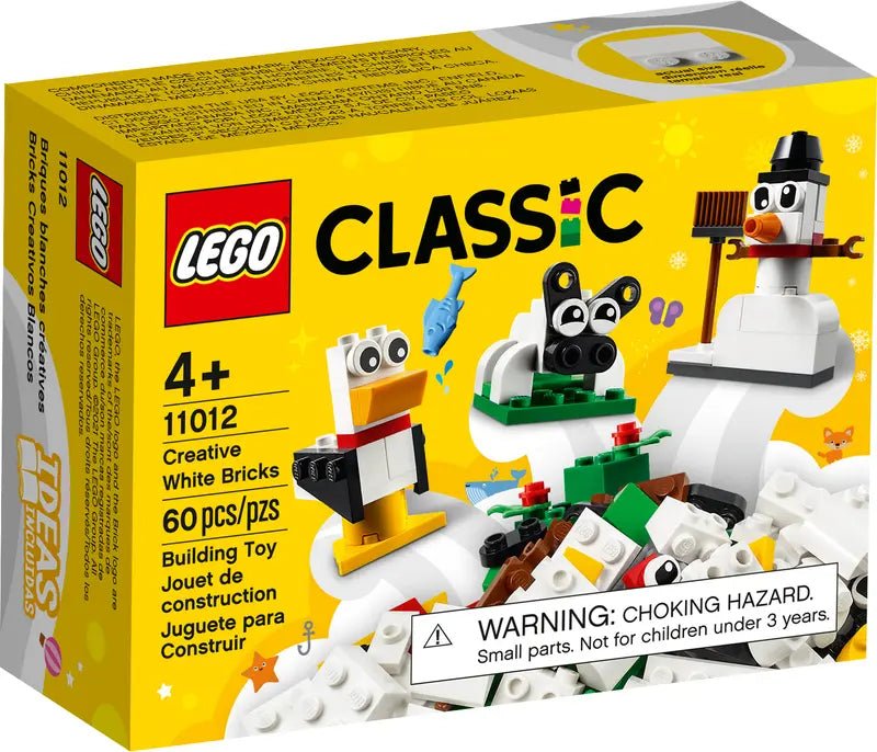 LEGO 11012 Classic Creative White Bricks Building Toy Starter Set Retired 60 Pcs