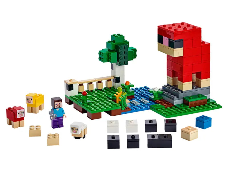 LEGO Minecraft 21153 The Wool Farm Complete Building Kit Retired Set, 260 Pcs