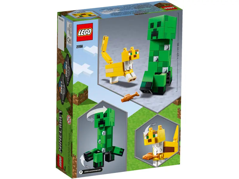 LEGO Minecraft 21156 BigFig Creeper and Ocelot Retired Building Set New, 184 Pcs