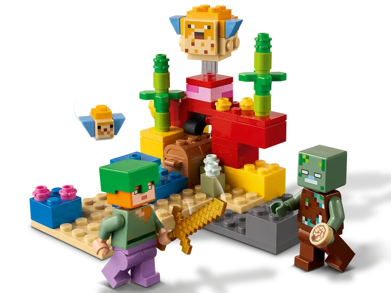 LEGO Minecraft 21164 The Coral Reef Building Playset Sealed Box Retired, 92 Pcs