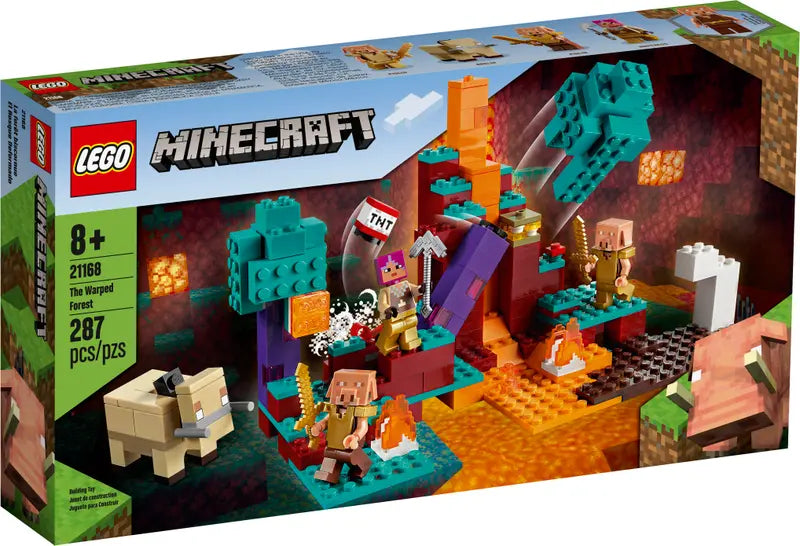 LEGO Minecraft 21168 The Warped Forest New Sealed Creative Building Kit, 287 Pcs