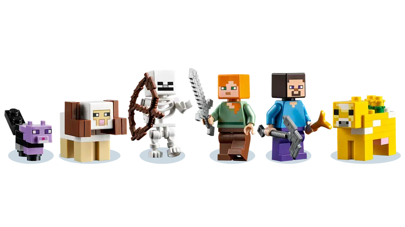 LEGO Minecraft 21169 The First Adventure    Hands On Minecraft Playset, 542 Pcs