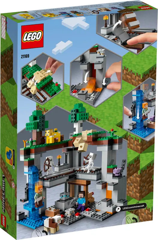 LEGO Minecraft 21169 The First Adventure    Hands On Minecraft Playset, 542 Pcs