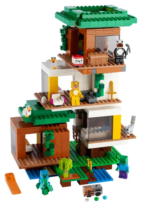 LEGO Minecraft 21174 The Modern Treehouse Dollhouse Building Kit Retired 909 Pcs