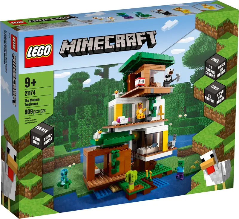 LEGO Minecraft 21174 The Modern Treehouse Dollhouse Building Kit Retired 909 Pcs