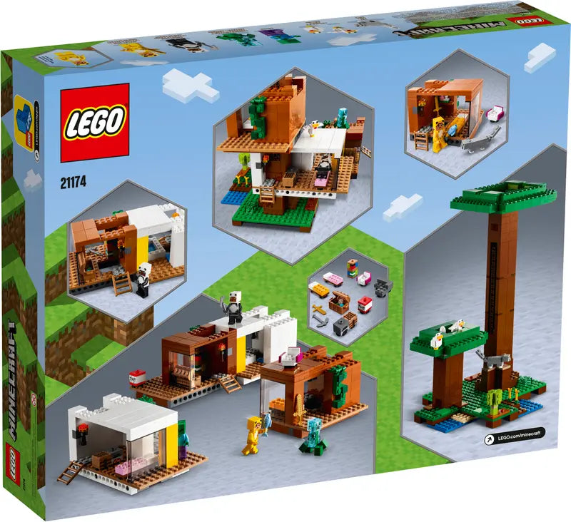 LEGO Minecraft 21174 The Modern Treehouse Dollhouse Building Kit Retired 909 Pcs