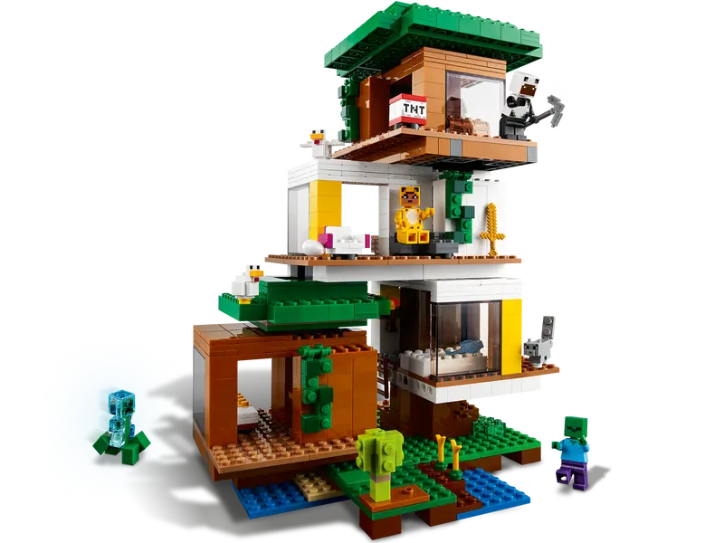 LEGO Minecraft 21174 The Modern Treehouse Dollhouse Building Kit Retired 909 Pcs
