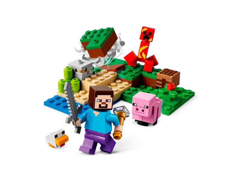 LEGO Minecraft 21177 The Creeper Ambush Building Toy Ore Mining and Animal Care