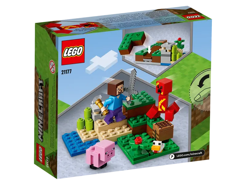 LEGO Minecraft 21177 The Creeper Ambush Building Toy Ore Mining and Animal Care
