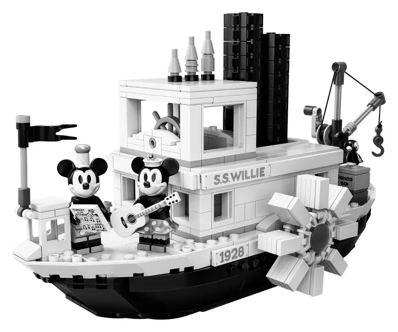 LEGO Ideas 21317 Disney Mickey Mouse Steamboat Willie Building Kit NISB, 751 Pcs
