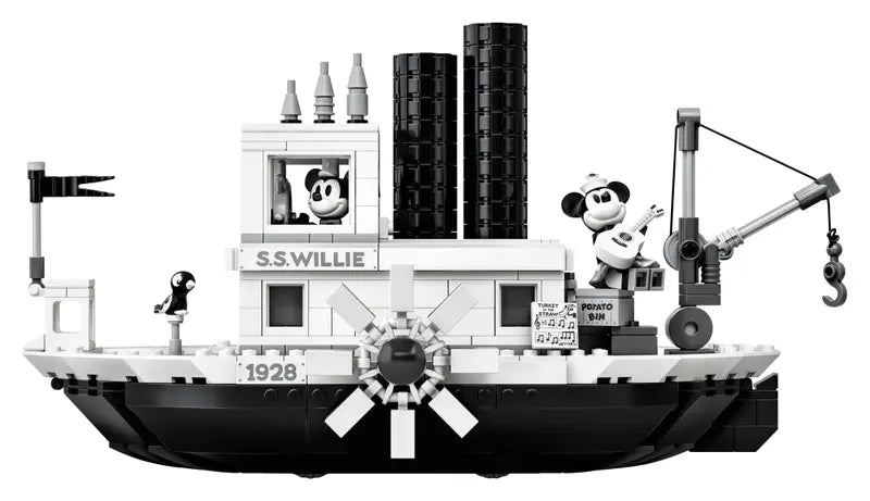 LEGO Ideas 21317 Disney Mickey Mouse Steamboat Willie Building Kit NISB, 751 Pcs