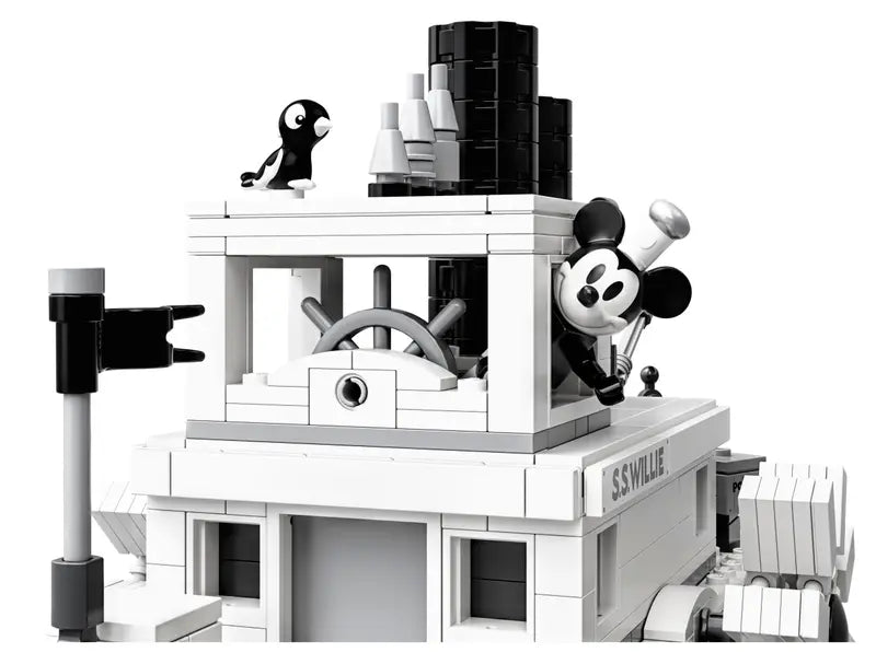 LEGO Ideas 21317 Disney Mickey Mouse Steamboat Willie Building Kit NISB, 751 Pcs