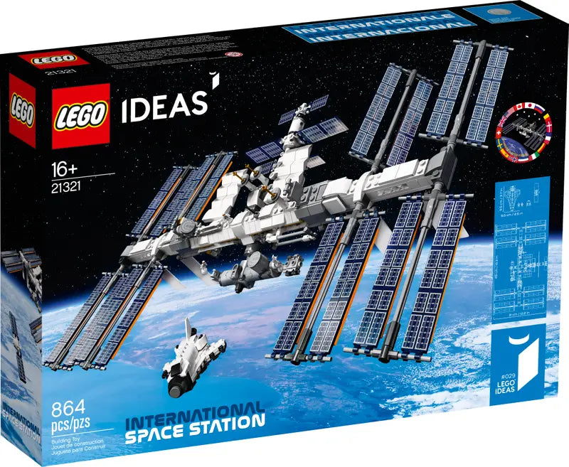 LEGO Ideas 21321 International Space Station Building Kit for Display, 864 Pcs